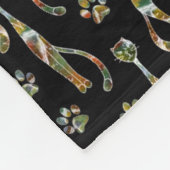 Schattige katten fleece deken (Hoek)