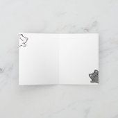 Schattige katten gefeliciteerd kaart (Binnen)
