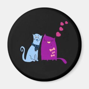 Schattige katten houden van design magneet