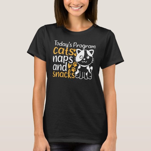 Schattige katten I Vandaag programma katten dutjes T-shirt (Voorkant)