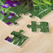 Schattige katten in de tuin legpuzzel (Zijkant)