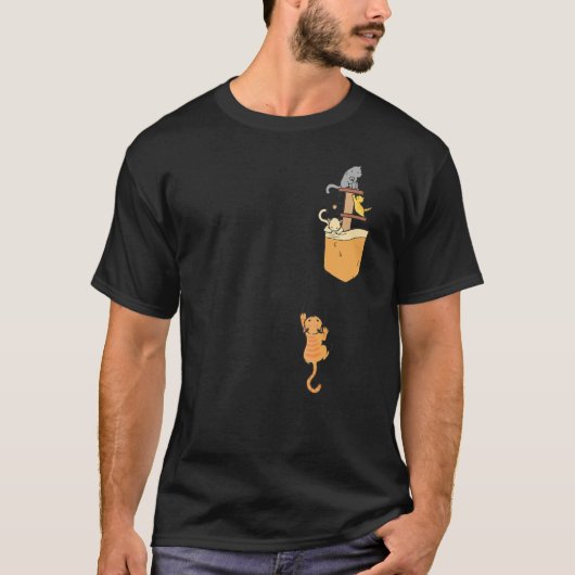 Schattige katten in de zak Kitty Kat T-shirt (Voorkant)