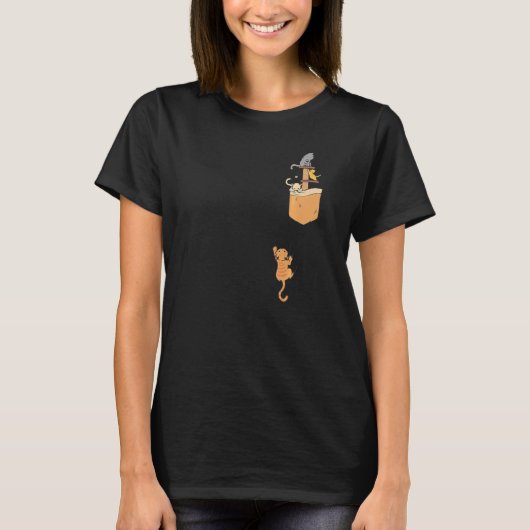 Schattige katten in de zak Kitty Kat T-shirt (Voorkant)