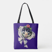 schattige katten in een kattenkatje tote bag (Achterkant)