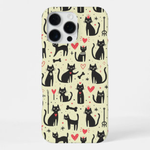 Schattige katten in verschillende posities iPhone 16 pro max hoesje