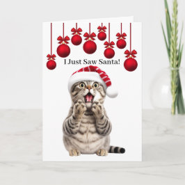 Schattige Katten Kerst Groetkaart Kaart