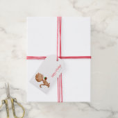 Schattige Katten Kerst Vakanties Cadeaulabel (Met Touw)