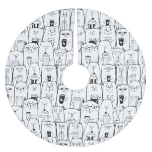 Schattige katten kerstboom rok