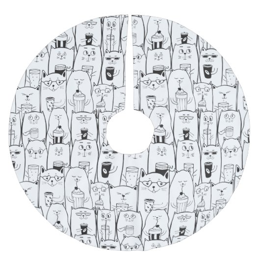 Schattige katten kerstboom rok (Voorkant)