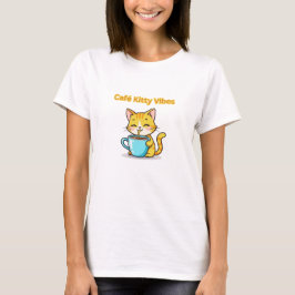 **Schattige Katten Koffie – Schattige Kat Drinkt K T-shirt