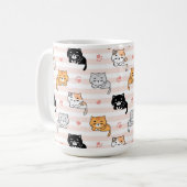 Schattige katten koffiemok (Voorkant links)