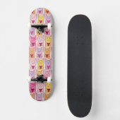 Schattige katten met liefhebbende harten skateboard (Voorkant)