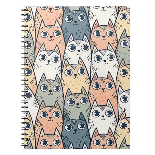 Schattige katten notitieboek (Voorkant)