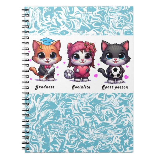 schattige katten notitieboek (Voorkant)
