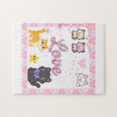 schattige katten puzzel (Horizontaal)