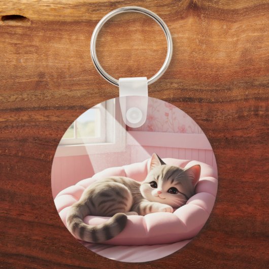 Schattige Katten Sleutelhanger (Voorkant)