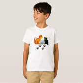 Schattige katten spelen t-shirt (Voorkant volledig)