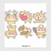 schattige katten sticker (Vel)