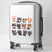 Schattige katten Stickers (Koffer)