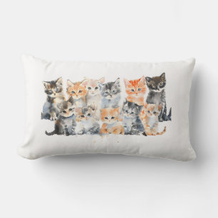 Schattige Katten T-shirt – Leuk kattenliefhebber c Kussen