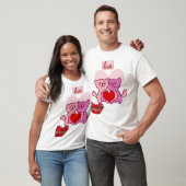 Schattige Katten Valentijn Liefde T-shirt (Unisex)