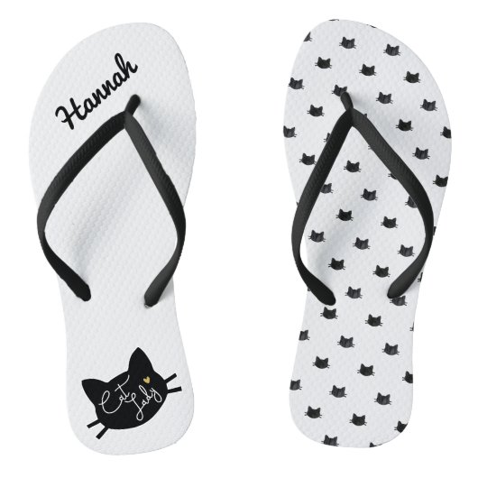 Schattige kattenbakkerij teenslippers (Voetbed)