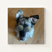 Schattige kattendop Placeholder Foto aangepast Notitieboek (Achterkant)