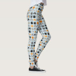 Schattige kattengezichtspatroon | De Leggings van<br><div class="desc">De kat wordt geconfronteerd met leggings. Leuke kattentekeningen inclusief langharige en kortharige gedomesticeerde katten. Siamees,  zwarte katten,  snor kat,  calico,  gestreepte grijs en wit en tabby katten. Grappige,  schattige en geïrriteerde katten.</div>