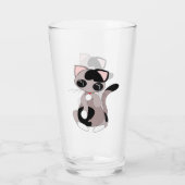 Schattige kattenglas glas (Achterkant)