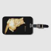 schattige kattenkeukenjongen bagagelabel (Voorkant (horizontaal))