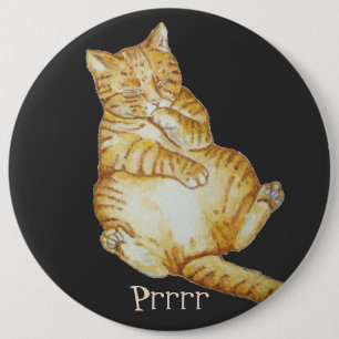 schattige kattenkeukenjongen ronde button 6,0 cm