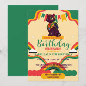 Schattige kattenkitten Afro-Amerikaanse meisjes Ve Kaart (Voorkant / Achterkant)