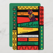 Schattige kattenkitten Afro-Amerikaanse meisjes Ve Kaart (Voorkant / Achterkant)