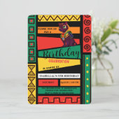 Schattige kattenkitten Afro-Amerikaanse meisjes Ve Kaart (Staand voorkant)