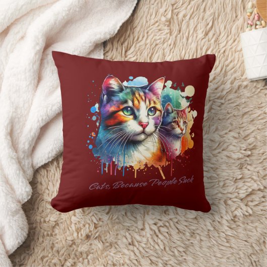 Schattige kattenkussen kussen (Deken)