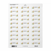 Schattige kattenlabel etiket (Full Sheet)