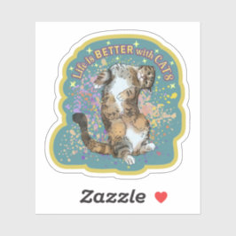Schattige kattenleven is beter met Sticker