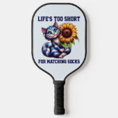 Schattige kattenleven is te kort voor bijpassende  pickleball paddle (Voorkant)