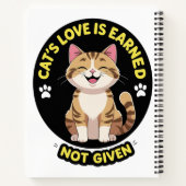 schattige kattenliefde notitieboek (Achterkant)