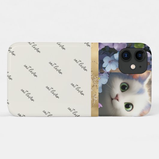 Schattige kattenliefhebber Case-Mate iPhone case (Achterkant (horizontaal))