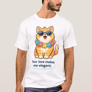 Schattige Kattenliefhebber Grappige Romantische Ka T-shirt