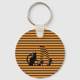 Schattige Kattenliefhebber & Huisdier Ouder Sleutelhanger