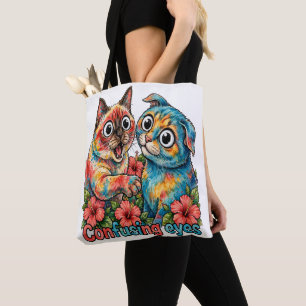 Schattige Kattenliefhebber Kat Grappige Siamese & Tote Bag
