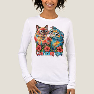 Schattige Kattenliefhebber Kat Grappige Siamese & Tri-Blend Shirt