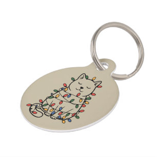 Schattige Kattenliefhebber Kerstverlichting Katten Huisdierpenning