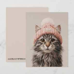 Schattige Kattenliefhebber Notitiekaartje