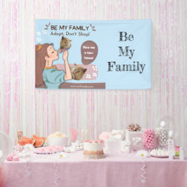 Schattige kattenliefhebbers en huisdierfamilies di spandoek