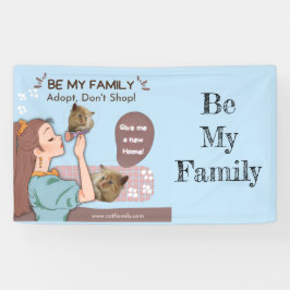 Schattige kattenliefhebbers en huisdierfamilies di spandoek