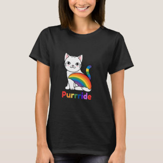 Schattige Kattenliefhebbers Pride Maand Purrride R T-shirt