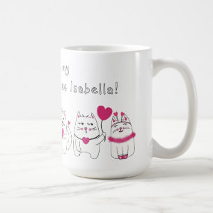 Schattige Kattenliefhebbers Valentijnsdag Koffiemok